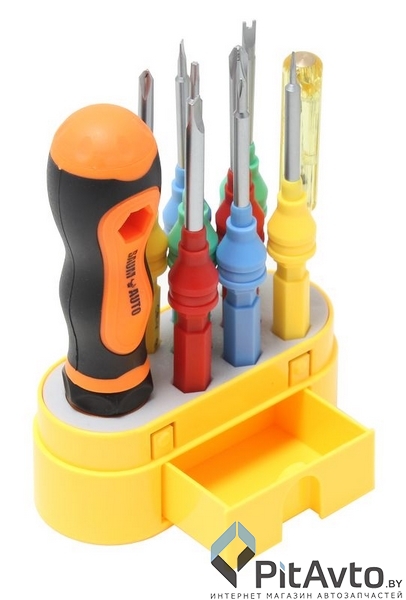 Отвертки со сменными насадками BAUMAUTO 10пр