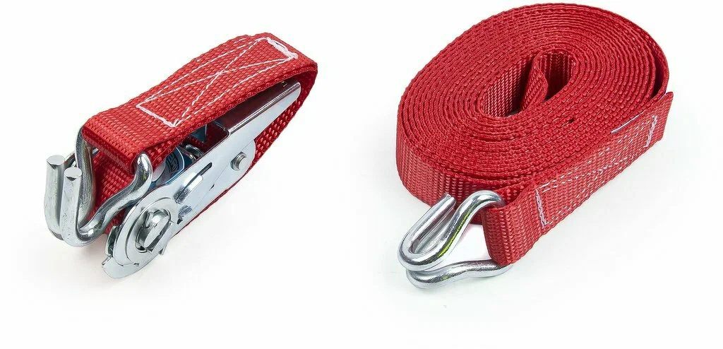 Ремень стяжной BRIX 8м 5т c храповиком и крюками