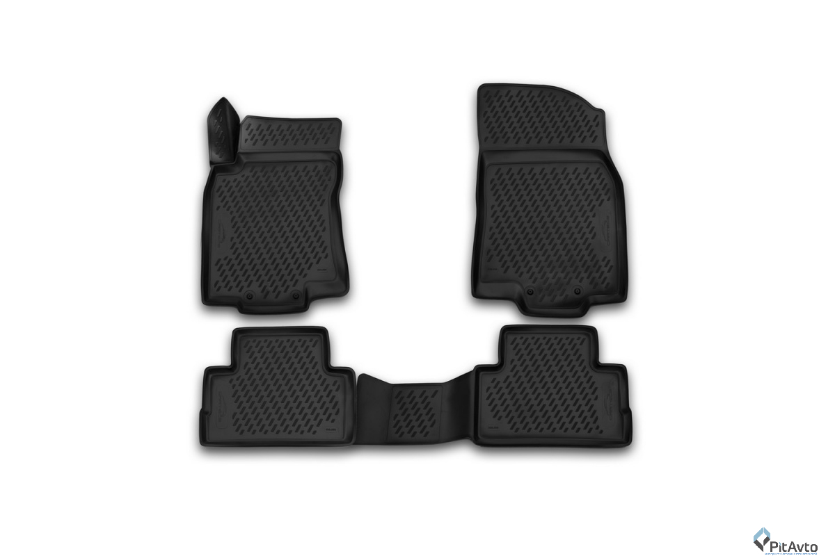 Комплект ковриков 3D NISSAN Qashqai 2015-> 4шт / CARNIS00061