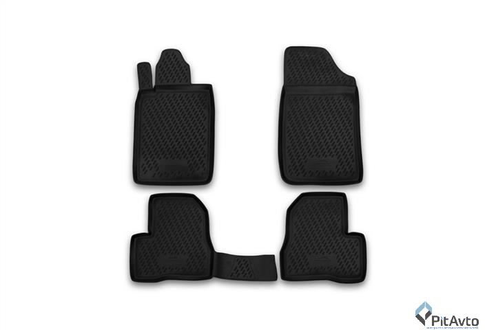 Комплект ковриков ELEMENT PEUGEOT 206 1998-> 4шт / CARPGT00007