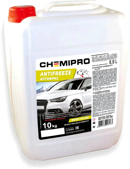 Антифриз Chemipro G11 готовый желтый 10kg