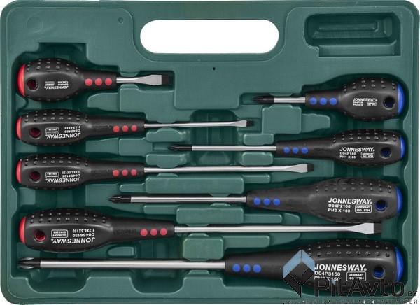 Набор отверток стержневых JONNESWAY D04PP08S 8пр