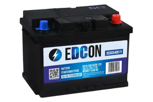 Аккумулятор EDCON 60Ah 540A R+ / DC60540R1Y