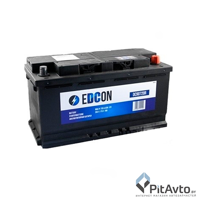 Аккумулятор EDCON 90Ah 720A R+ / DC90720R