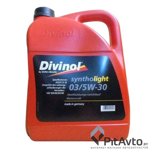 Масло моторное DIVINOL SYNTHOLIGHT 03 5W-30 4л  / 49251-K004