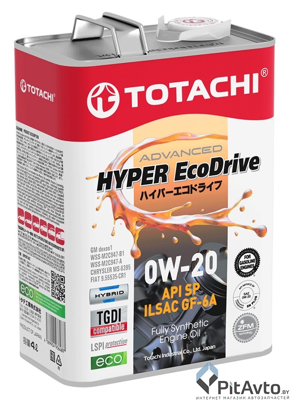 Масло моторное TOTACHI HYPER Ecodrive 0W-20 4л