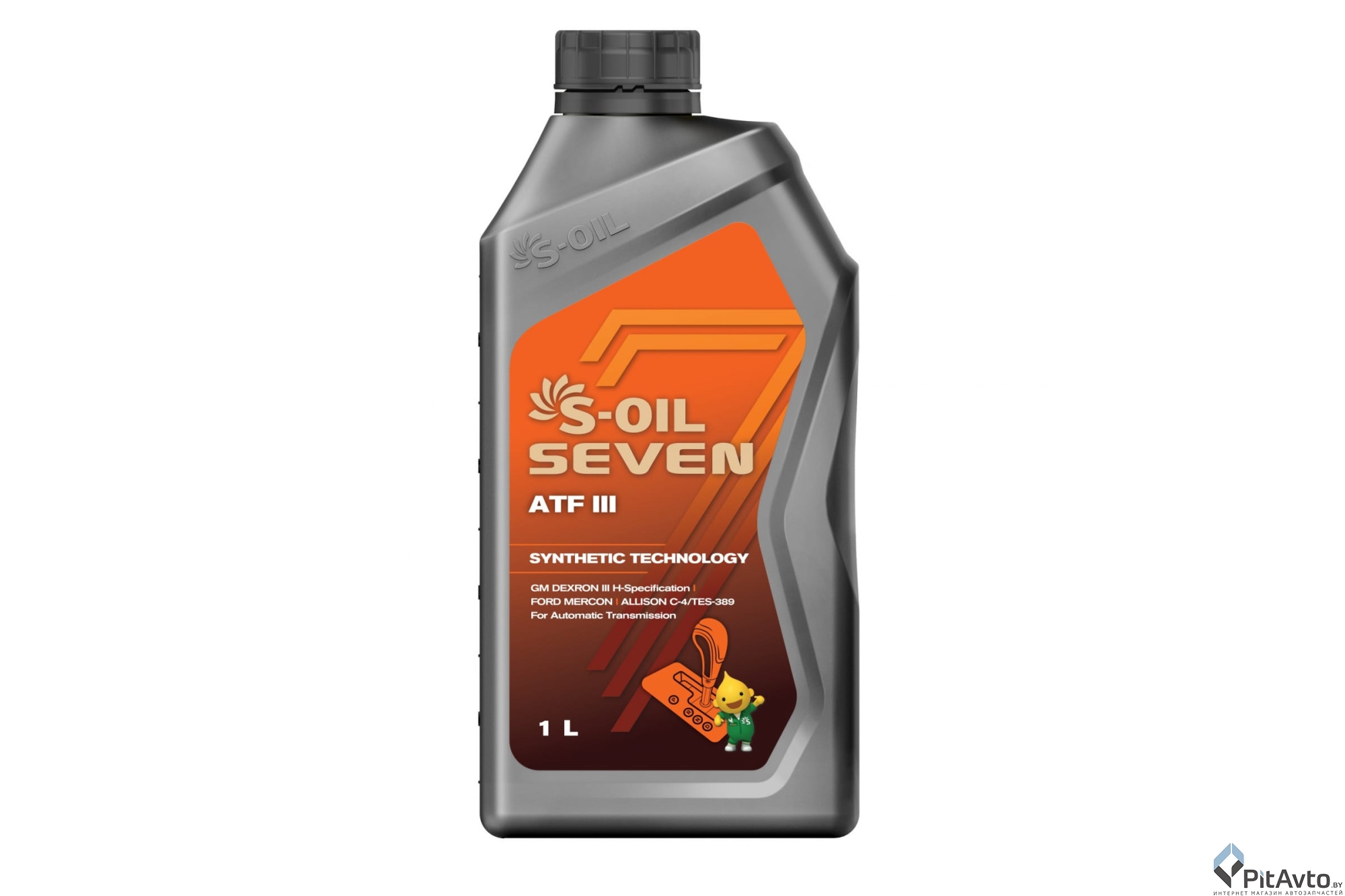 Жидкость гидравлическая S-Oil 7 ATF III 1л