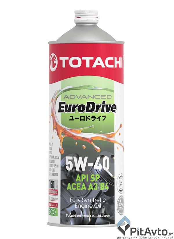 Масло моторное TOTACHI EuroDrive 5W-40 SP A3/B4 1л