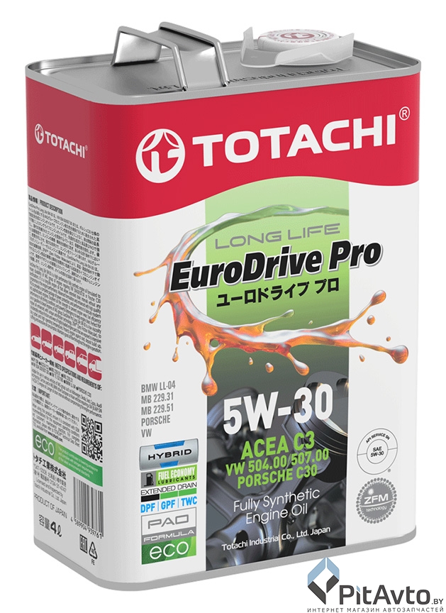 Масло моторное TOTACHI EuroDrive Pro Long Life 5W-30 4л