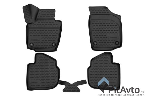 Комплект ковриков VOLKSWAGEN Polo 2020-> 4шт / ELEMENT3D02433210K