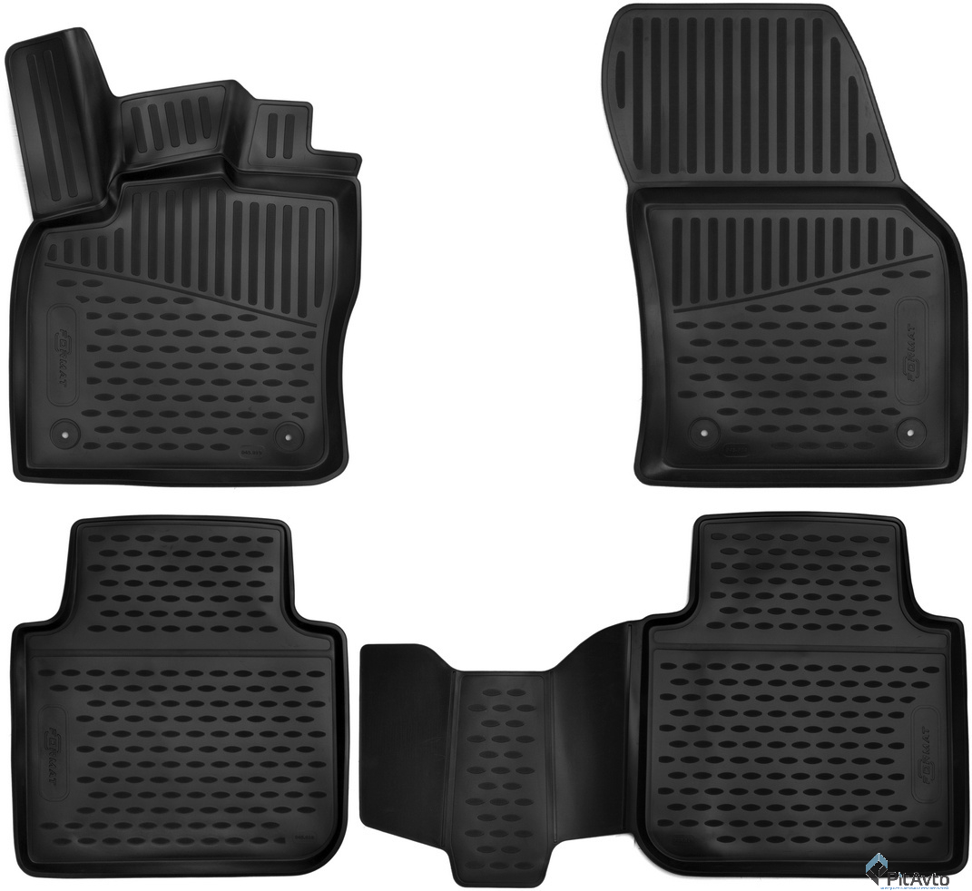 Комплект ковриков 3D SKODA Kodiaq 2017-> 4шт /  ELEMENT3D4519210K