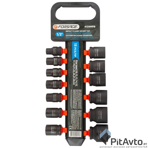 Набор головок ударных FORSAGE / F-4139MPB