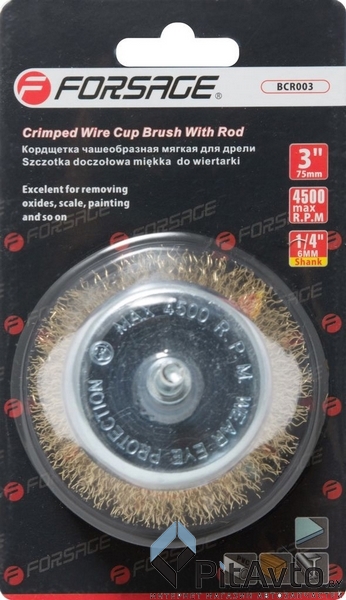 Щетка для дрели FORSAGE F-BCR003 75мм