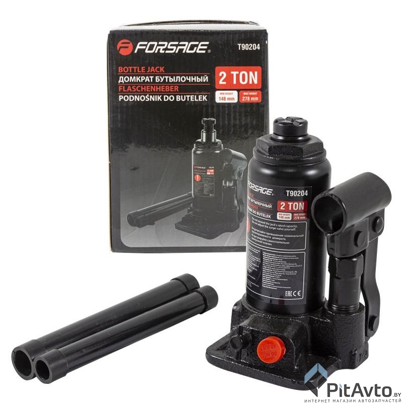 Домкрат бутылочный FORSAGE F-T90204(DS) 2т