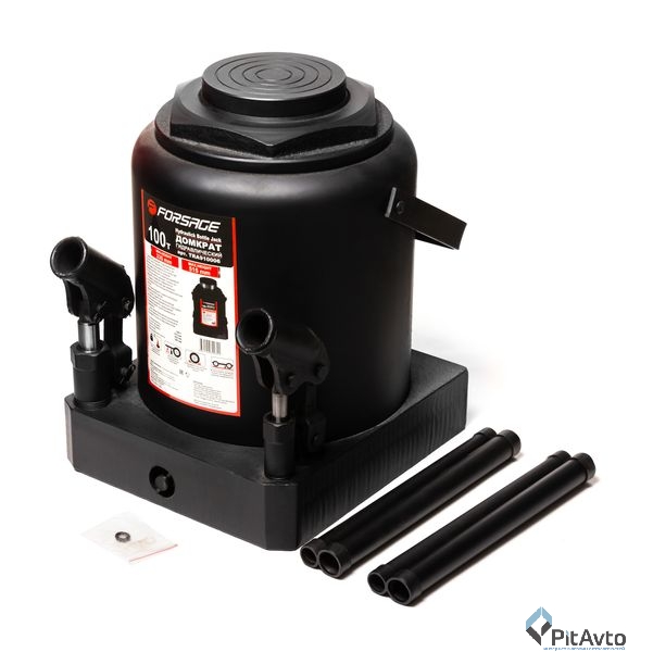 Домкрат бутылочный 100т+ FORSAGE F-TRA910006
