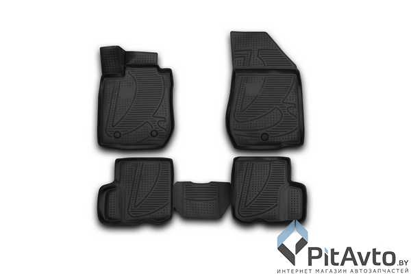 Комплект ковриков 3D в салон LADA Largus 2012-> 4шт / F620250E1