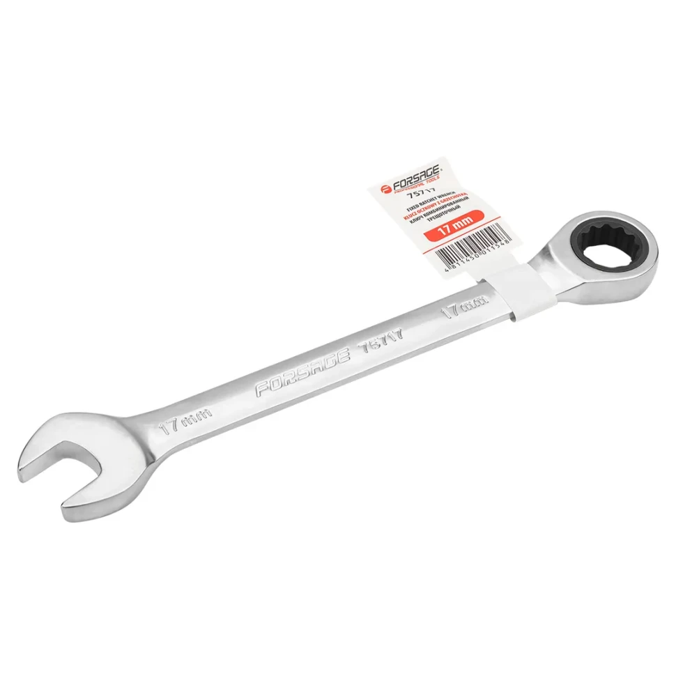 Ключ комбинированный с трещоткой FORSAGE 17мм
