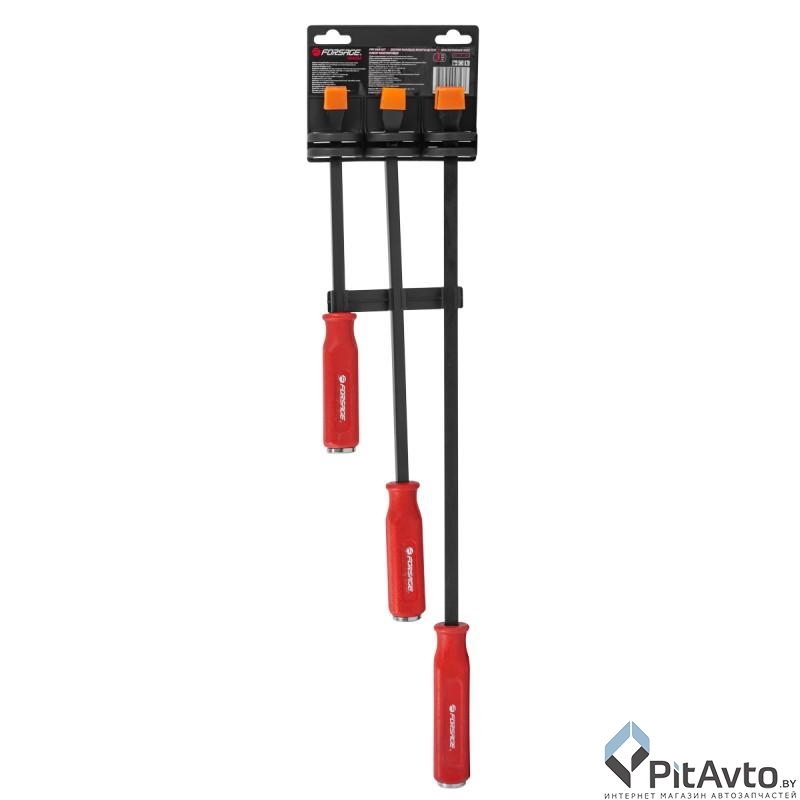 Набор монтировок с прорезиненными рукоятками FORSAGE 3пр