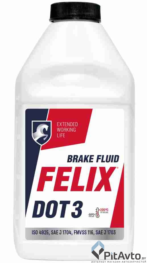 Жидкость тормозная FELIX DOT 3 Тосол Синтез 455 г / 430130007