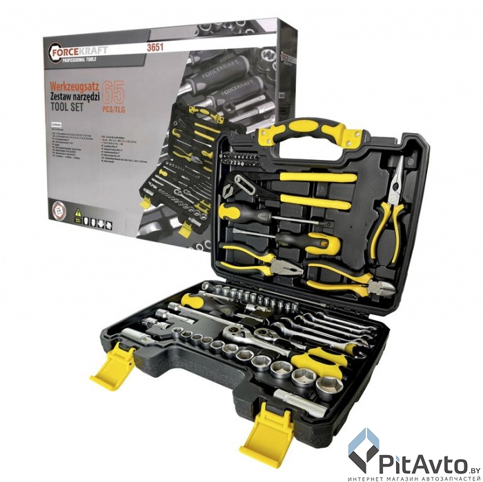 FORCEKRAFT FK-3651 Набор инструментов 65пр