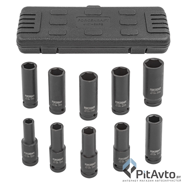 Набор головок ударных глубоких FORCEKRAFT 1/2