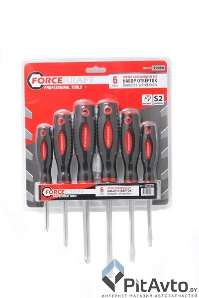 Набор отверток магнитных FORCEKRAFT Profi 6пр / FK7006A