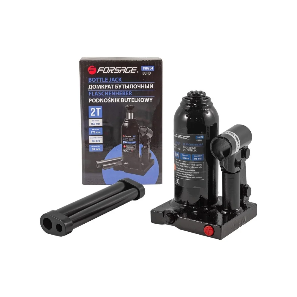 Домкрат бутылочный FORSAGE F-T90204(Euro) 2т