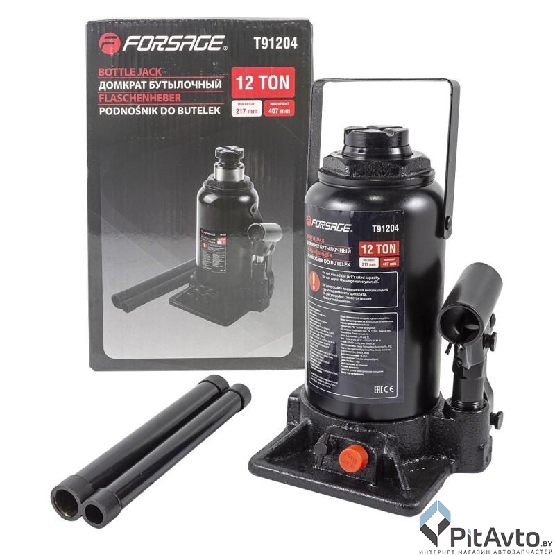 Домкрат бутылочный FORSAGE F-T91204(DS) 12т