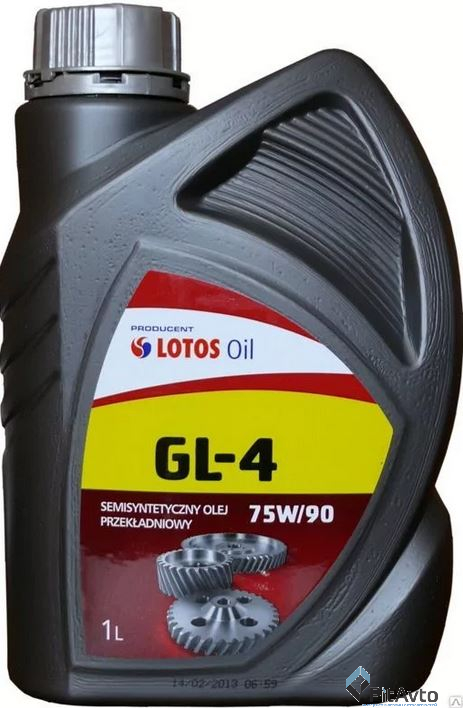 Трансмиссионное масло LOTOS SEMISYNTETIC GEAR OIL GL-4 75W-90 1л