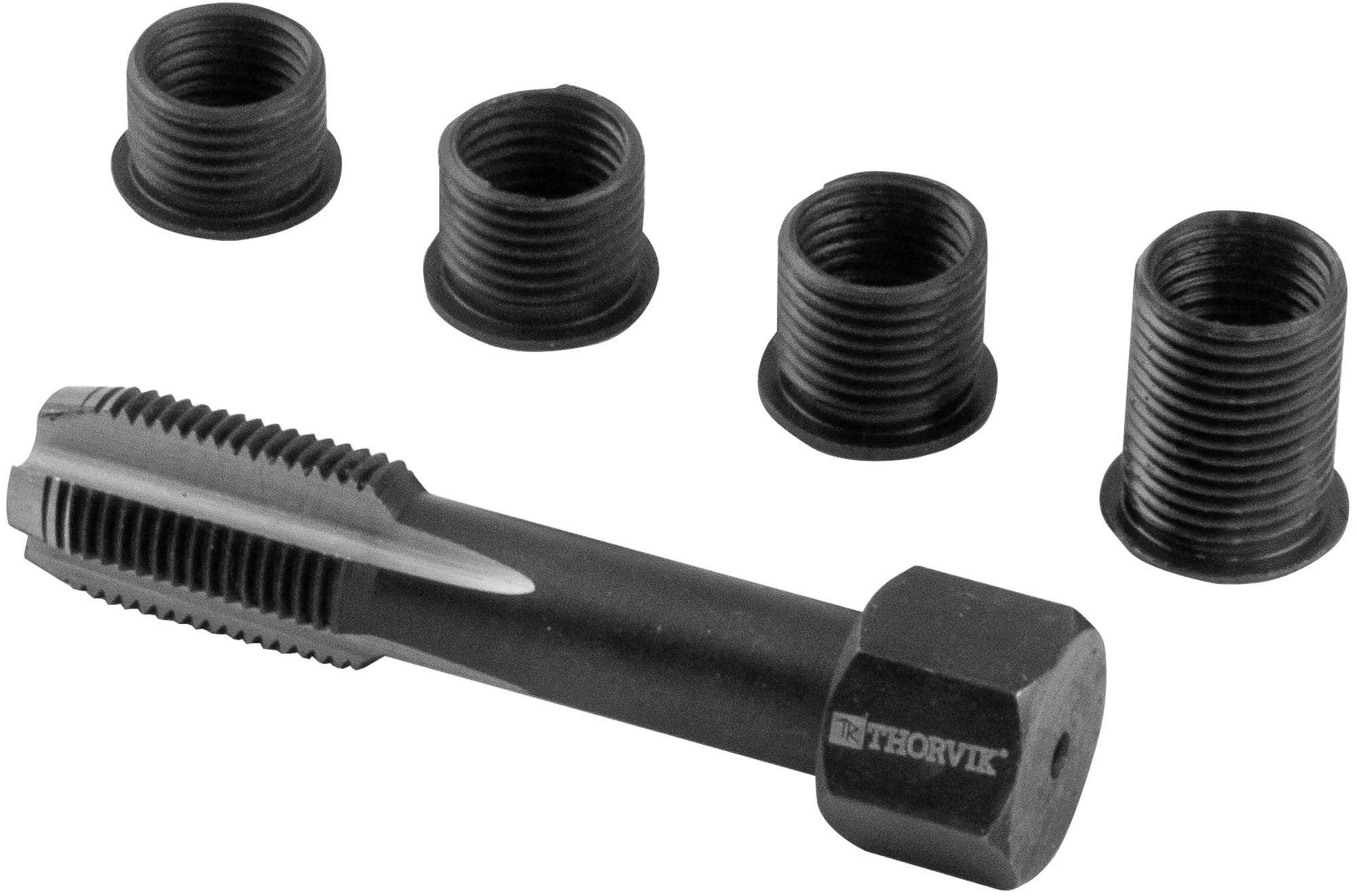 Набор для восстановления резьбы THORVIK M12 x 1.25 5пр