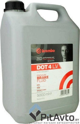 Жидкость тормозная BREMBO L04250 DOT 4 5л