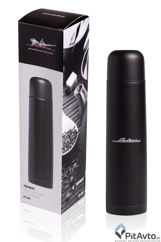 Термос черный AIRLINE IT04 1л