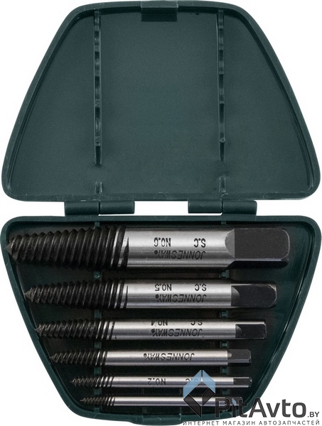 Набор экстракторов обломанных болтов JONNESWAY AG010048 6 пр