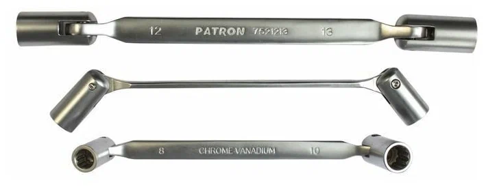 Ключ торцевой шарнирный PATRON 8х10 мм