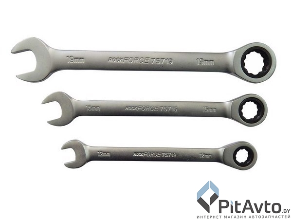 ROCK FORCE RF-75708 Ключ комбинированный трещоточный, 8 мм