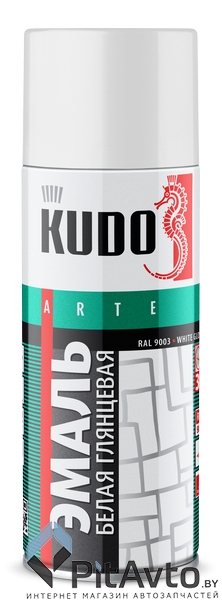 KUDO KU-1001 Эмаль универсальная белая глянцевая RAL-9003