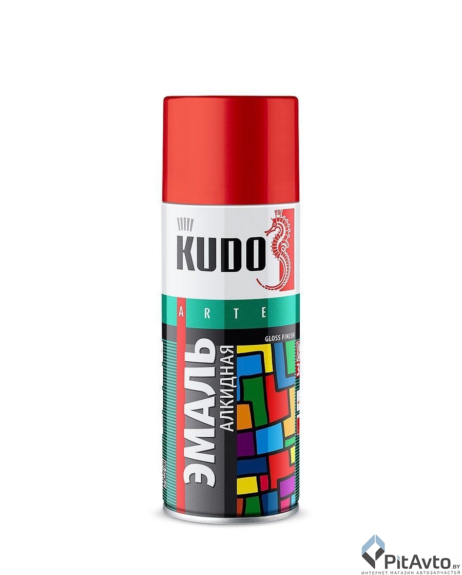KUDO KU-1004 Эмаль универсальная вишневая RAL-3011