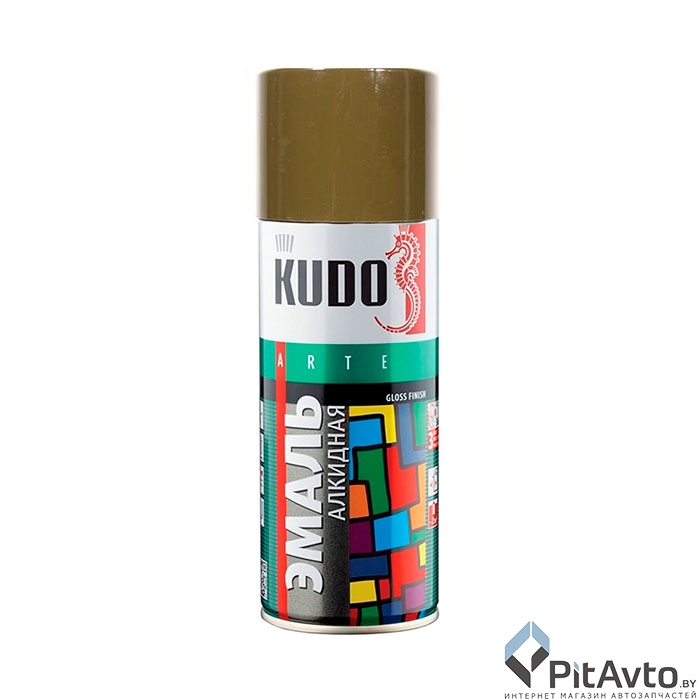 KUDO KU-1005 Эмаль универсальная хаки RAL-6014