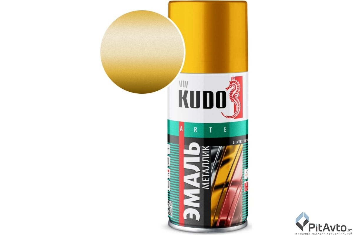 KU-1028 KUDO Эмаль металлик универсальная золото