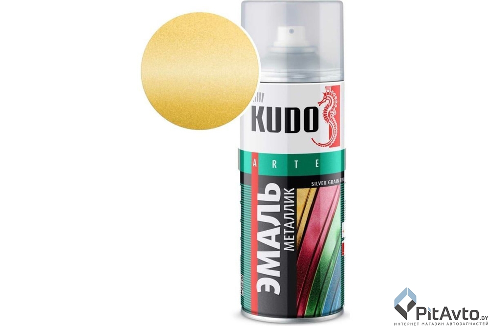 KU-1060 KUDO Эмаль металлик универсальная вечное золото