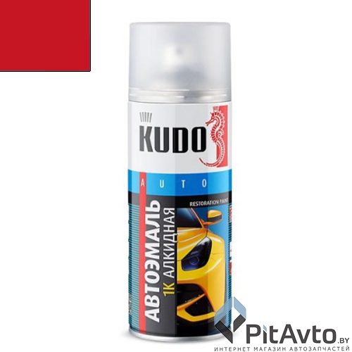 KU-4090 KUDO Эмаль автомобильная ремонтная Красный 1015 520 мл