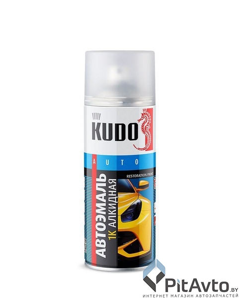KU-43240 KUDO Эмаль автомобильная ремонтная UNI Белое облако 240 520 мл.