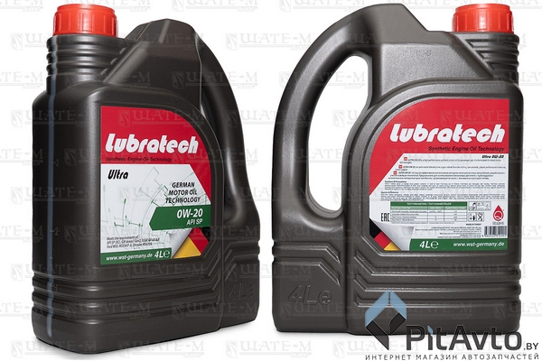 Масло моторное LUBRATECH 0W20 ULTRA 4л