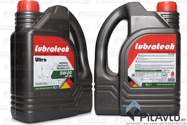 Масло моторное LUBRATECH 5W20 ULTRA 4л
