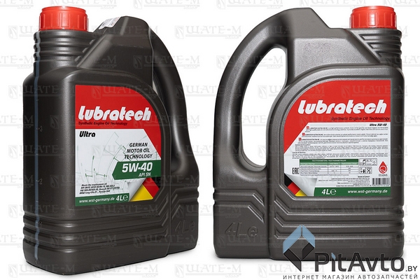 Масло моторное LUBRATECH 5W40 ULTRA 4л
