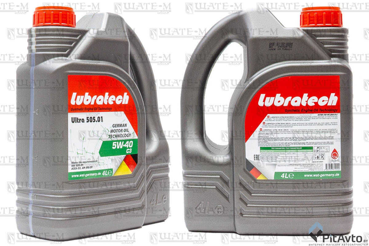 Масло моторное LUBRATECH 5W40 ULTRA 505.01 4л