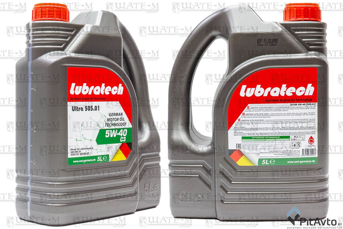 Масло моторное LUBRATECH 5W40 ULTRA 505.01 5л