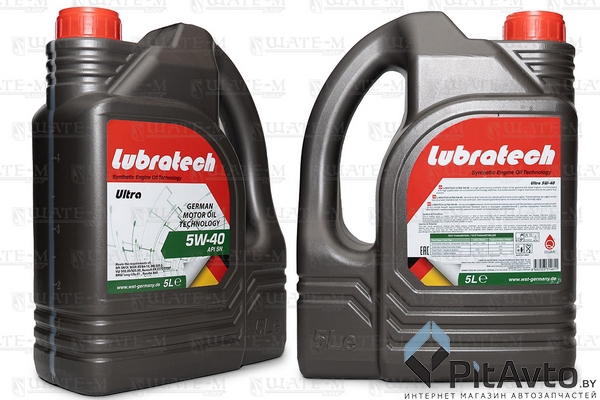 Масло моторное LUBRATECH 5W40 ULTRA 5л