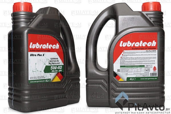 Масло моторное LUBRATECH 5W40 ULTRA PLUS X 4л
