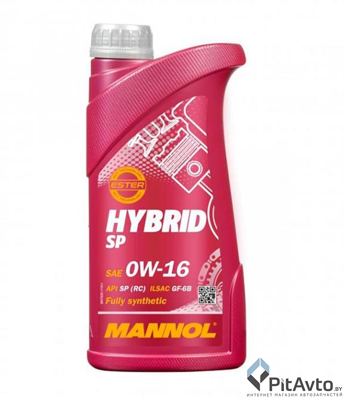 Моторное масло MANNOL 7920 Hybrid SP 0W-16 1л